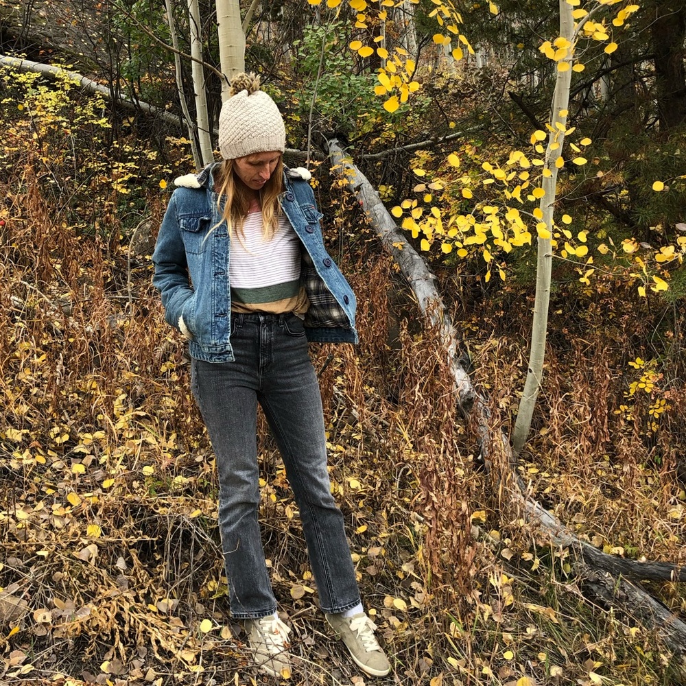 Denim jacket flannel lined Roxy